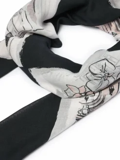 Foulard B3W33021 Grigio scuro