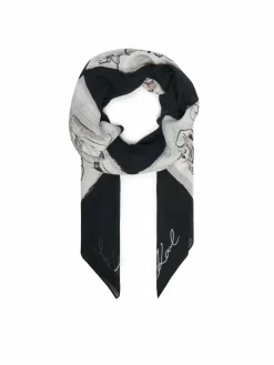 Foulard B3W33021 Grigio scuro