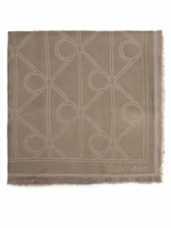 Foulard Emblem Aop Contrast Lw Square Sc LV04F8077G Beige