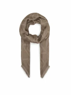 Foulard Emblem Aop Contrast Lw Square Sc LV04F8077G Beige
