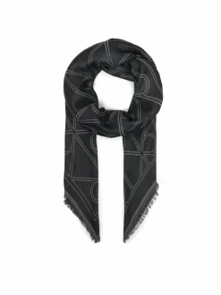 Foulard Emblem Aop Contrast Lw Square Sc LV04F8077G Nero