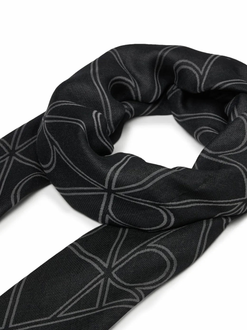 Foulard Emblem Aop Contrast Lw Square Sc LV04F8077G Nero