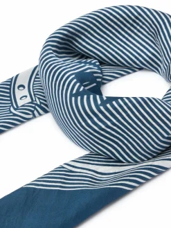 Foulard in seta 454P14484001 Blu scuro