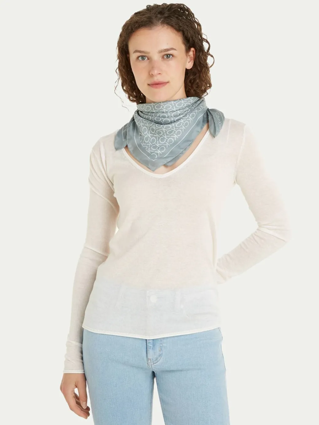 Foulard Silk K60K611413 Grigio