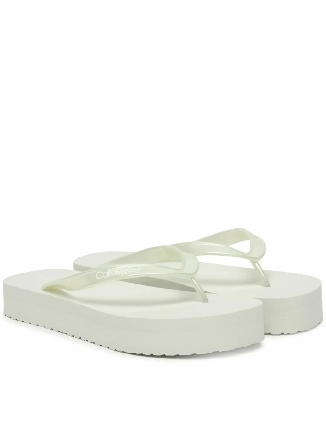 Infradito Flatform Flip Flop Met Tpu HW0HW03120 Bianco