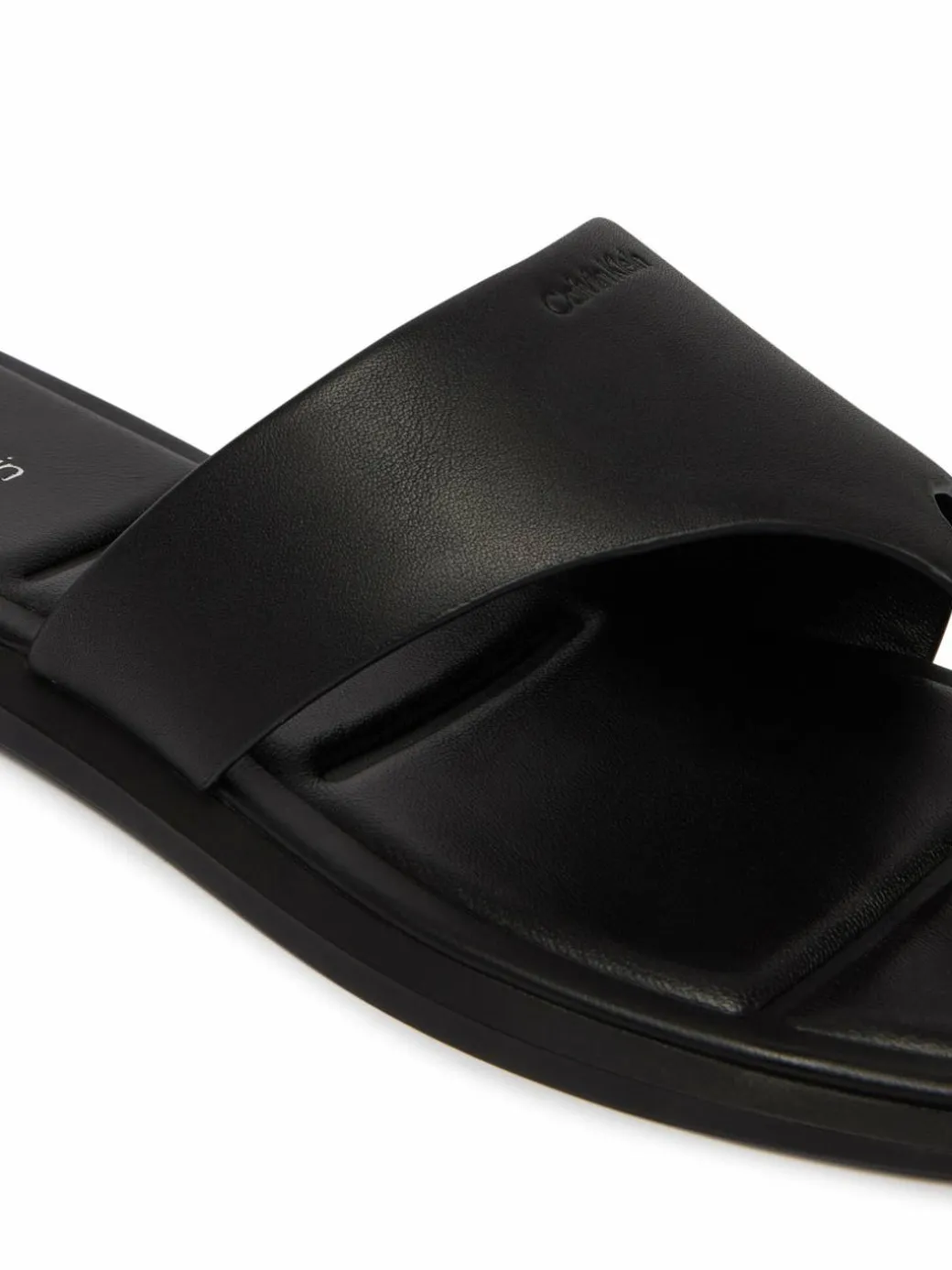 Infradito Leather Toe Post Sandals HW0HW02866 Nero