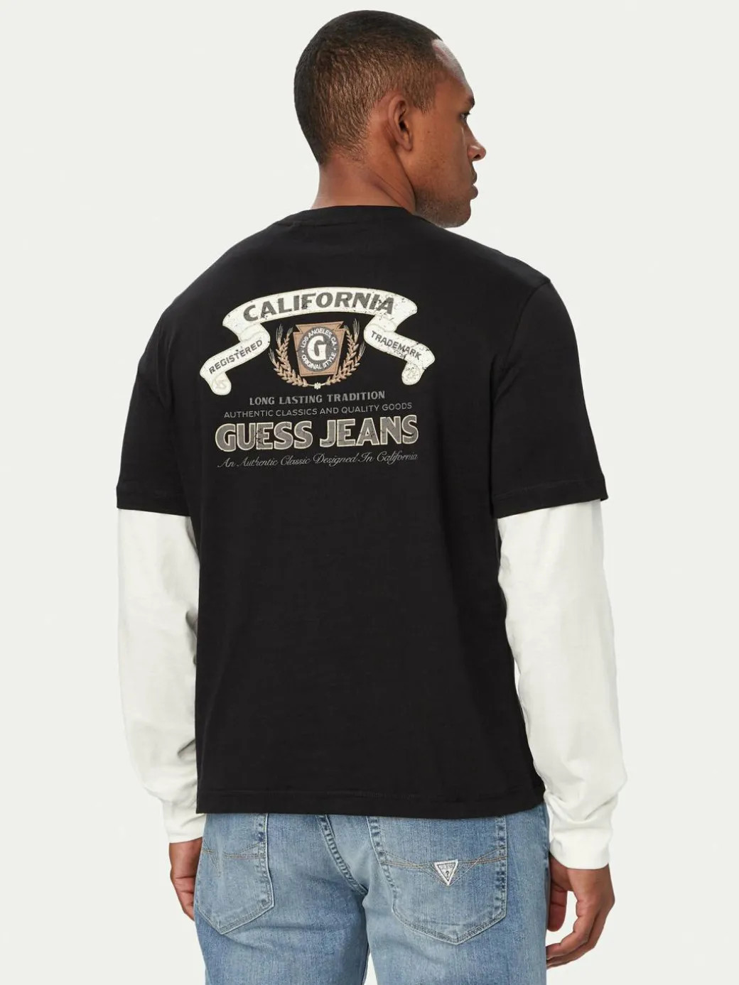 Longsleeve M6YI04 K3644 Nero Regular Fit