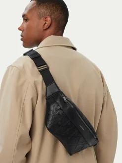 Marsupio Emblem Aop Deboss Waistbag LV04D3564G Nero