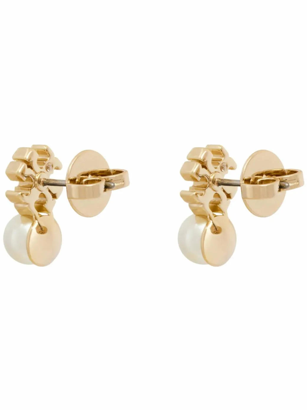 Orecchini LOGO AND PEARL STUD EARRINGS 184421 Oro