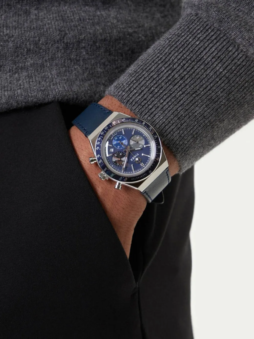 Orologio Q Diver Inspired Chronograph TW2Y36100 Blu scuro
