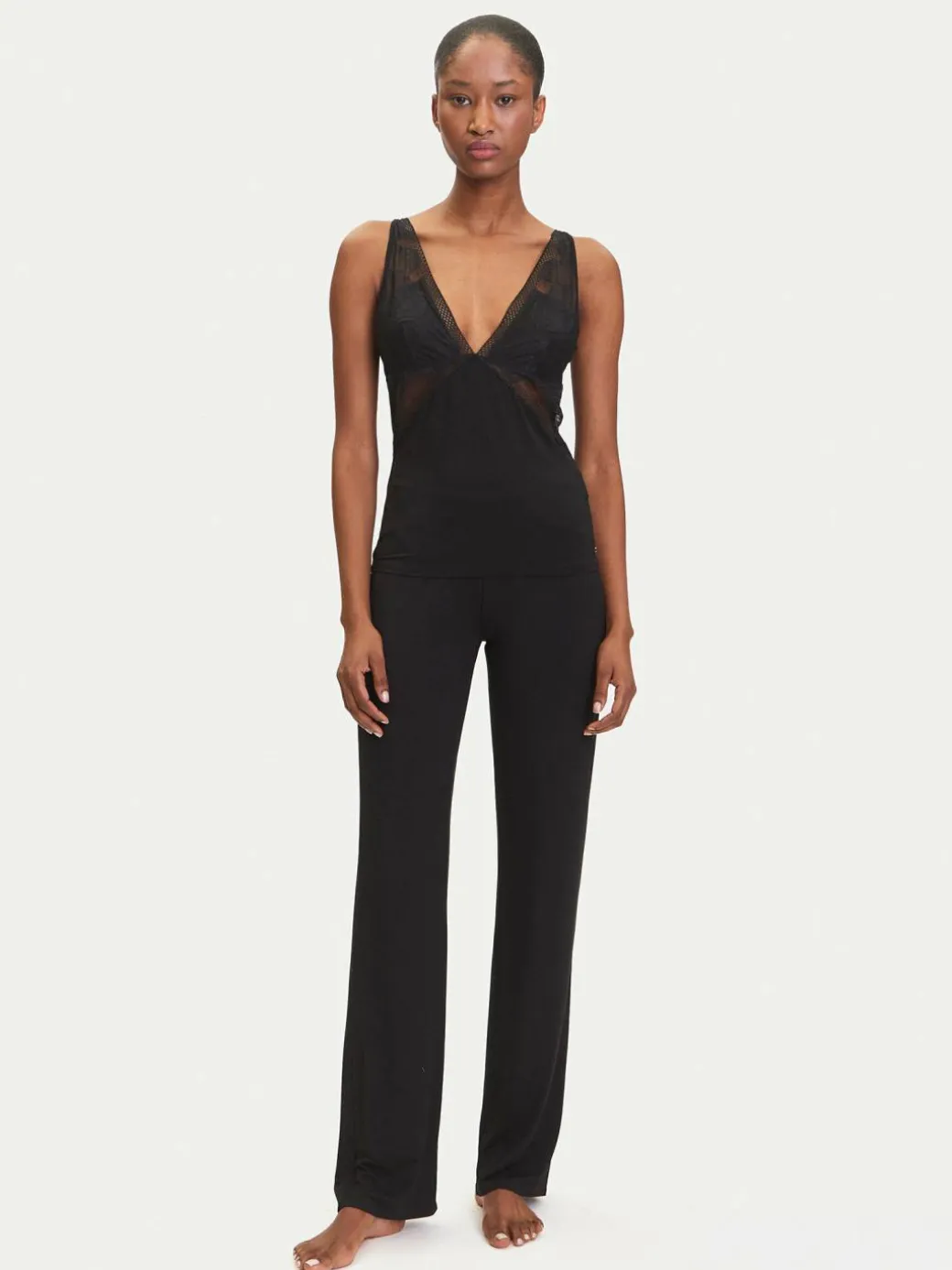 Pantalone del pigiama Peony 50545596 Nero Relaxed Fit