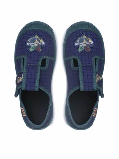 Pantofole AW22-058WBHP1 Blu scuro