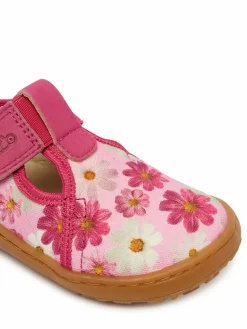 Pantofole Barefoot Canvas T-Bar G1700439-4 M Rosa