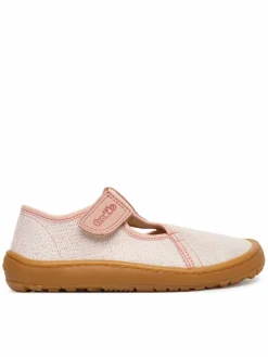 Pantofole Barefoot Canvas T-Bar G1700439-2 S Rosa