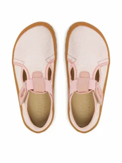 Pantofole Barefoot Canvas T-Bar G1700439-2 S Rosa