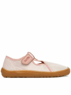Pantofole Barefoot Canvas T-Bar G1700439-2 D Rosa