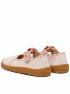 Pantofole Barefoot Canvas T-Bar G1700439-2 D Rosa