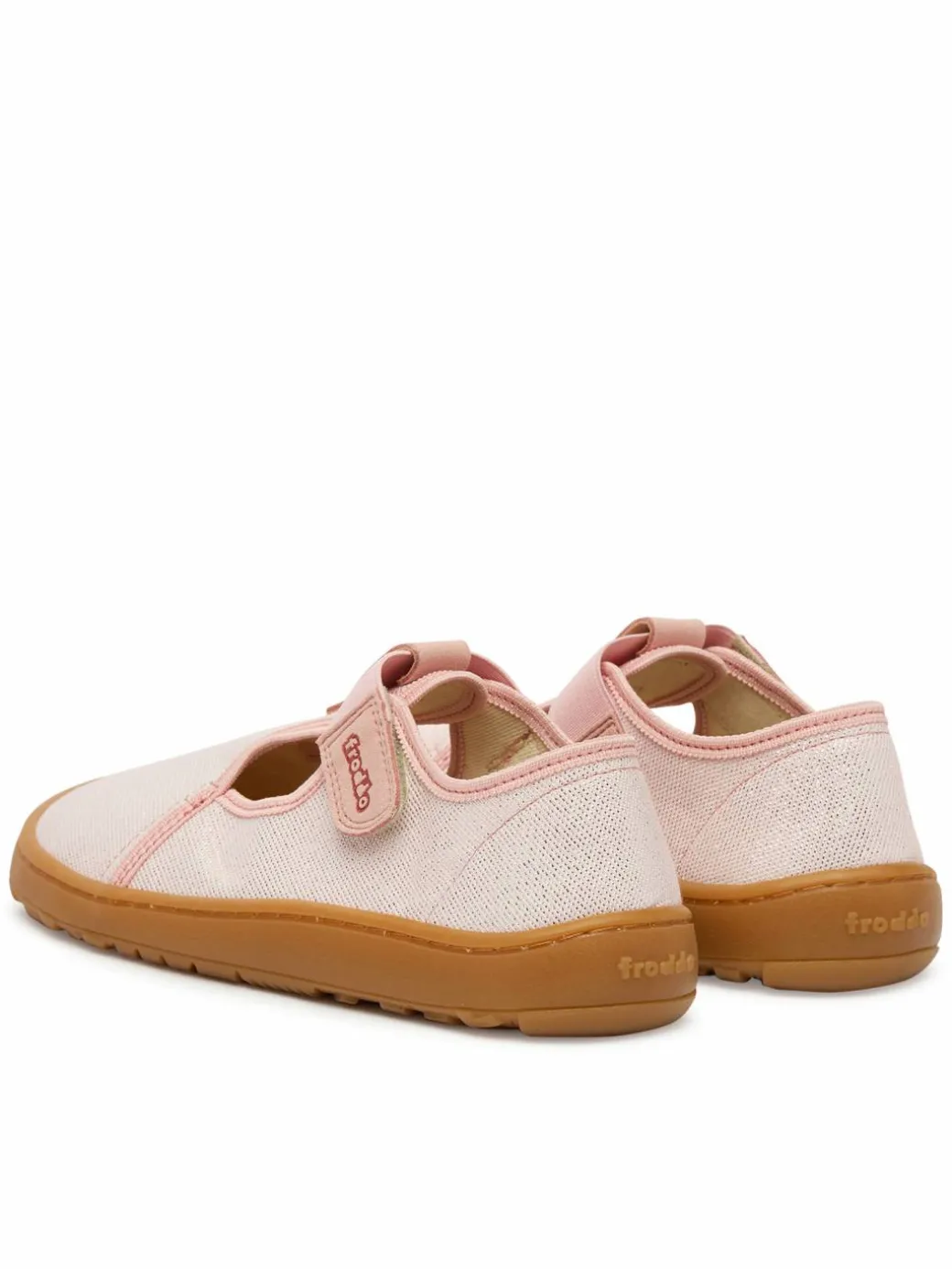 Pantofole Barefoot Canvas T-Bar G1700439-2 D Rosa