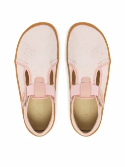 Pantofole Barefoot Canvas T-Bar G1700439-2 D Rosa