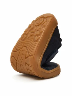 Pantofole Barefoot Canvas T-Bar G1700439 D Blu scuro