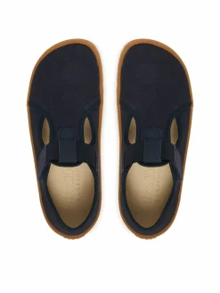 Pantofole Barefoot Canvas T-Bar G1700439 D Blu scuro