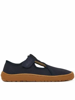 Pantofole Barefoot Canvas T-Bar G1700439 D Blu scuro