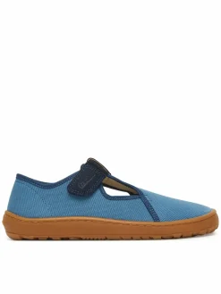 Pantofole Barefoot Canvas T-Bar G1700439-1 D Blu