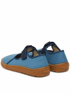 Pantofole Barefoot Canvas T-Bar G1700439-1 D Blu