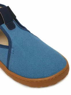 Pantofole Barefoot Canvas T-Bar G1700439-1 D Blu