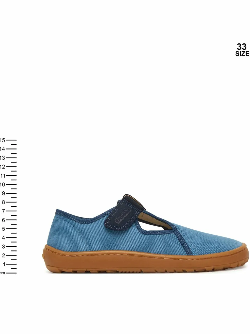 Pantofole Barefoot Canvas T-Bar G1700439-1 D Blu