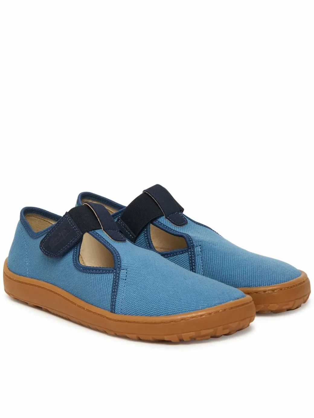 Pantofole Barefoot Canvas T-Bar G1700439-1 D Blu