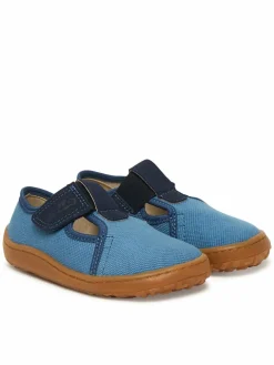 Pantofole Barefoot Canvas T-Bar G1700439-1 M Blu