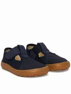Pantofole Barefoot Canvas T-Bar G1700439 M Blu scuro
