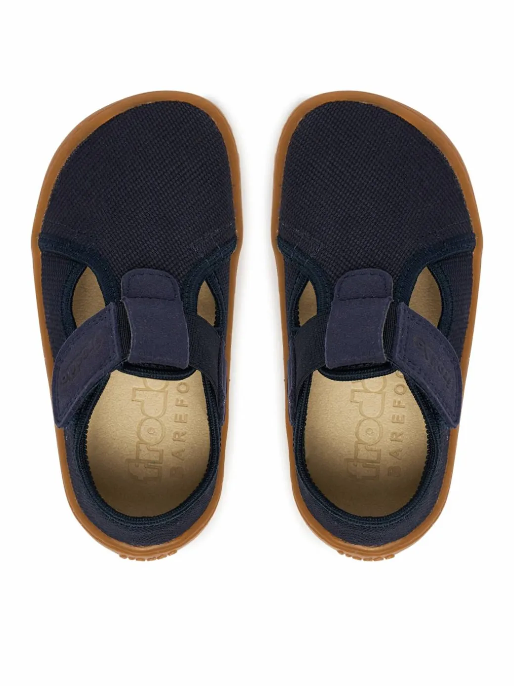 Pantofole Barefoot Canvas T-Bar G1700439 M Blu scuro