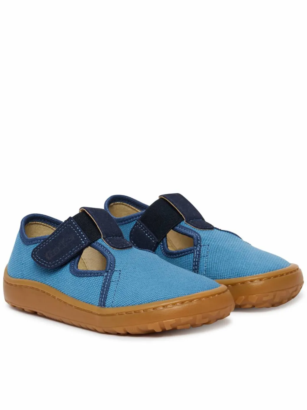 Pantofole Barefoot Canvas T-Bar G1700439-1 S Blu
