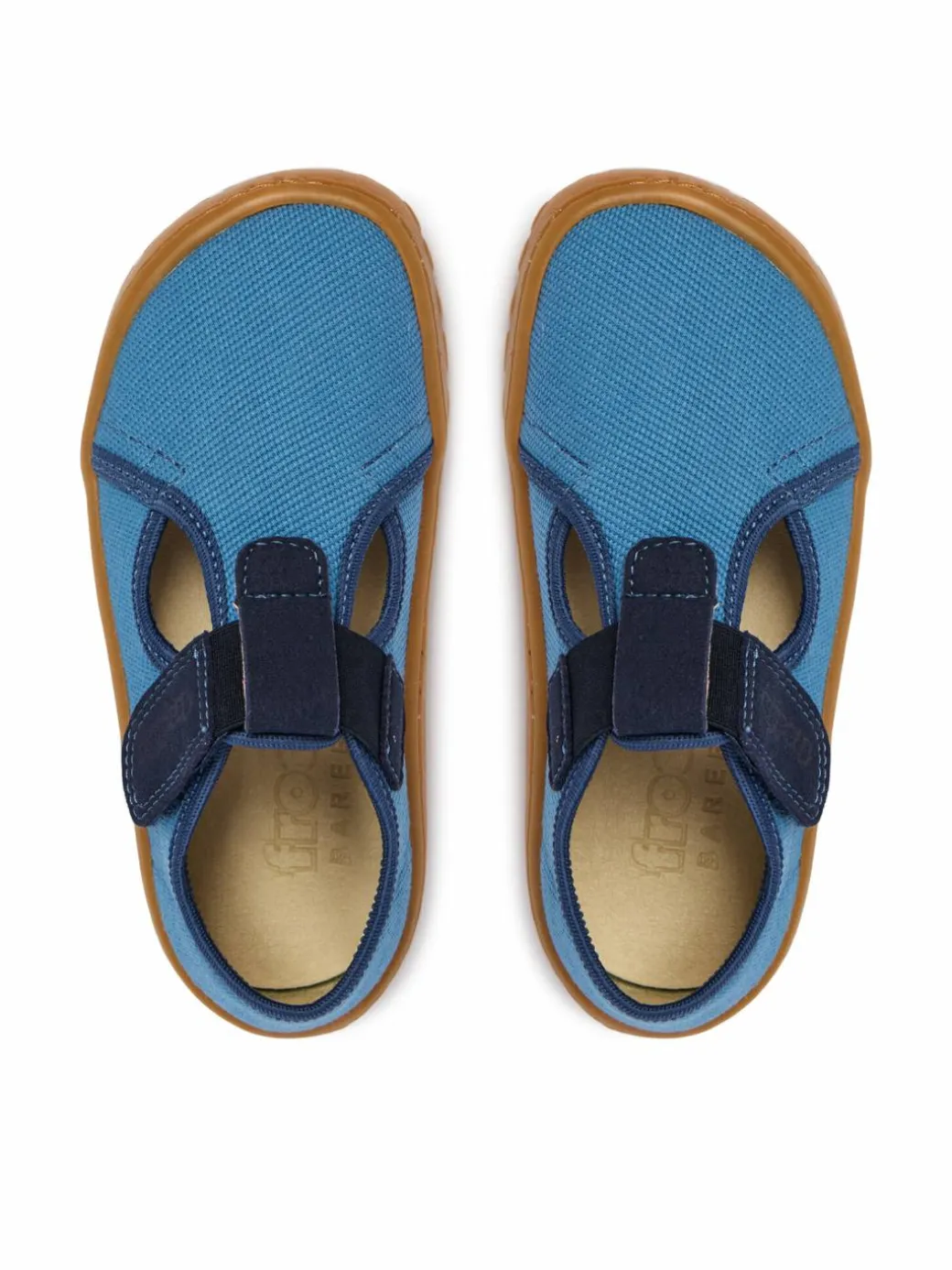 Pantofole Barefoot Canvas T-Bar G1700439-1 S Blu