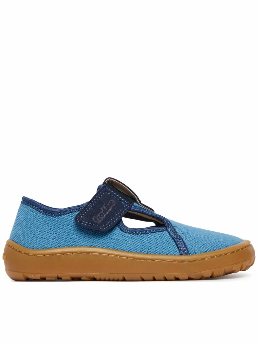 Pantofole Barefoot Canvas T-Bar G1700439-1 S Blu