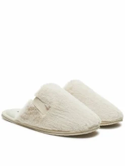 Pantofole Hotel Slipper Fur After Glow YW0YW01593 Écru