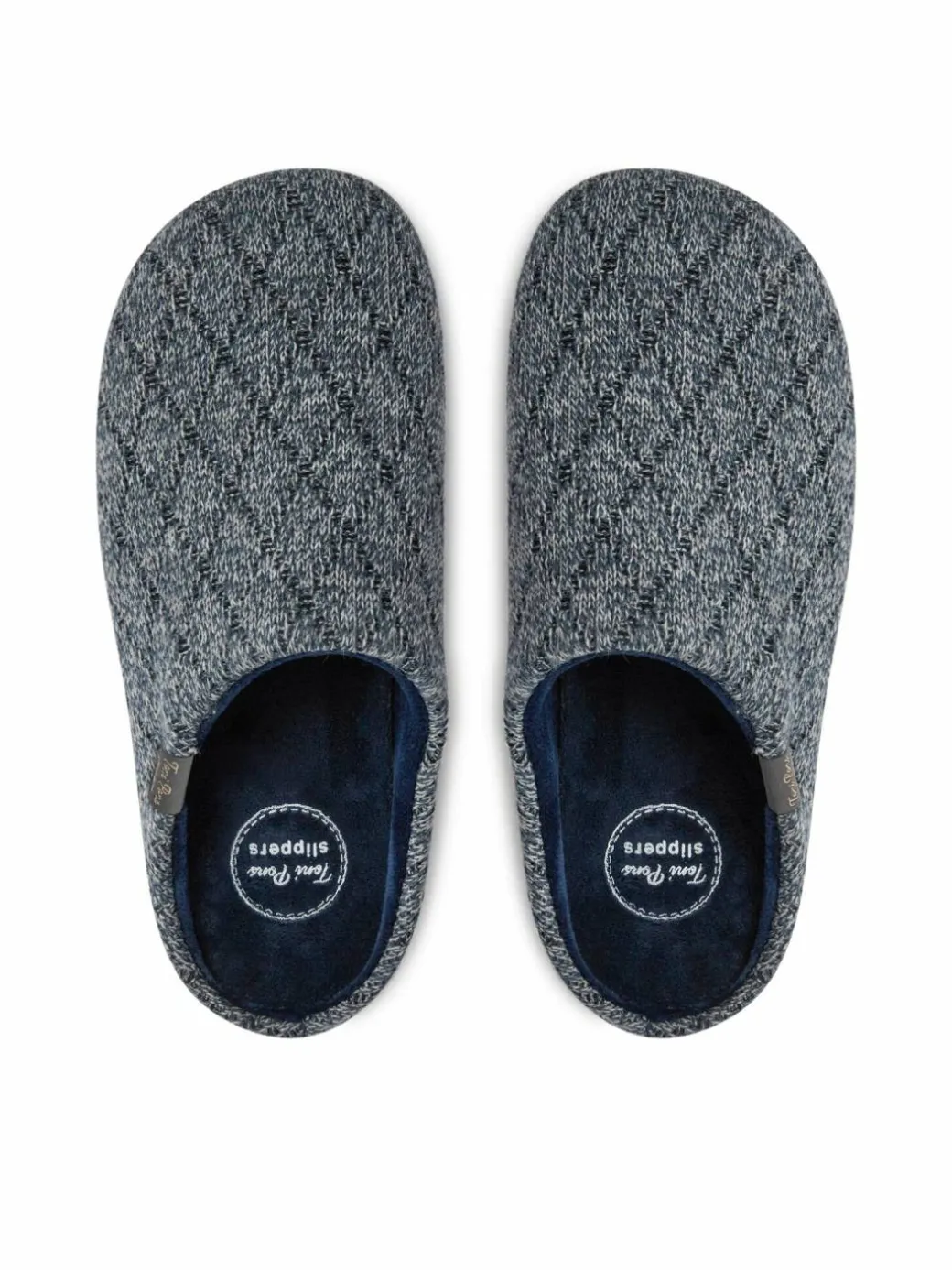 Pantofole Nauel-Km Blu scuro