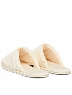 Pantofole Slipper Satin Moire YW0YW02053 Écru