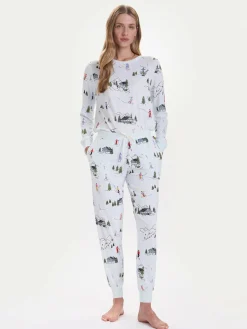Pigiama KSI92765F Celeste Regular Fit