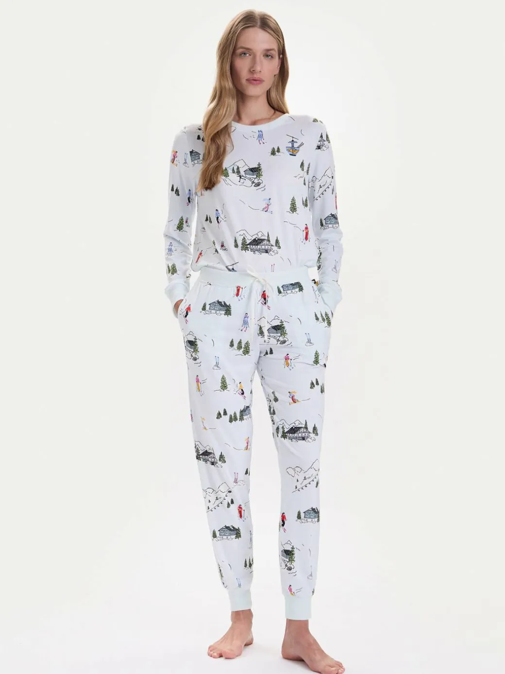 Pigiama KSI92765F Celeste Regular Fit
