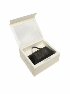 Pochette per cosmetici Emblem Aop Beauty Case Giftset LV04F1102G Nero