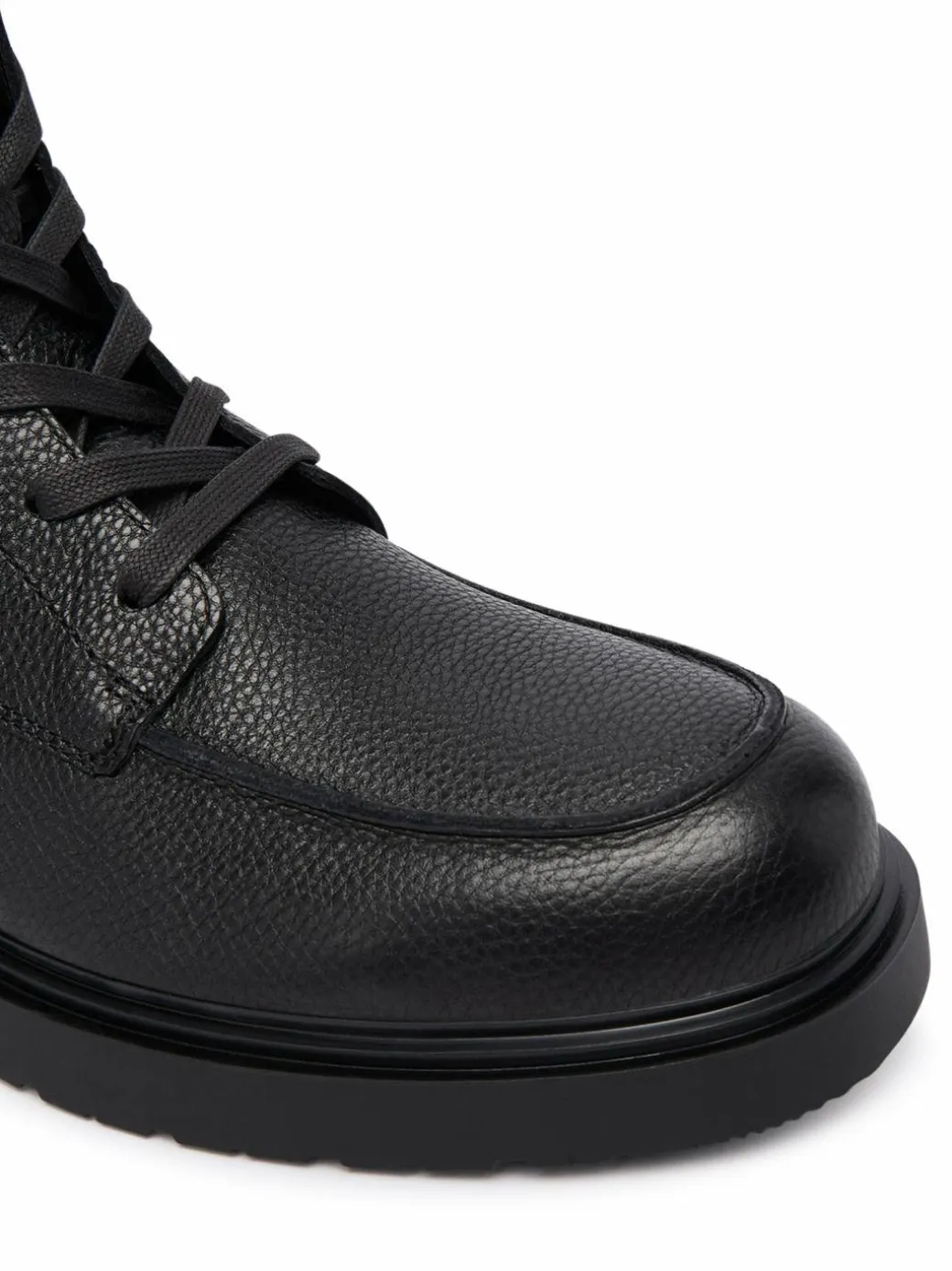 Polacchine Combat Ess Lace Up Apron Lth W YM0YM01375 Nero