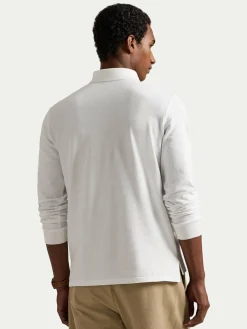 Polo 710680790001 Bianco Custom Slim Fit