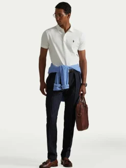 Polo 710941439002 Bianco Custom Slim Fit