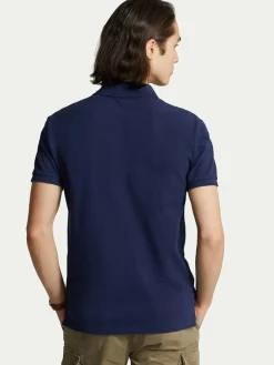 Polo Core Replen 710795080 Blu scuro Slim Fit