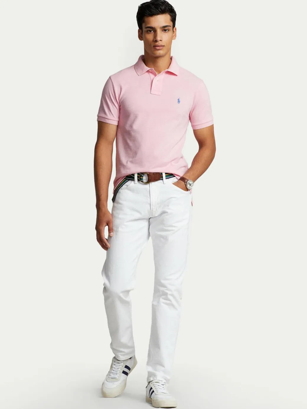 Polo Core Replen 710795080 Rosa Slim Fit