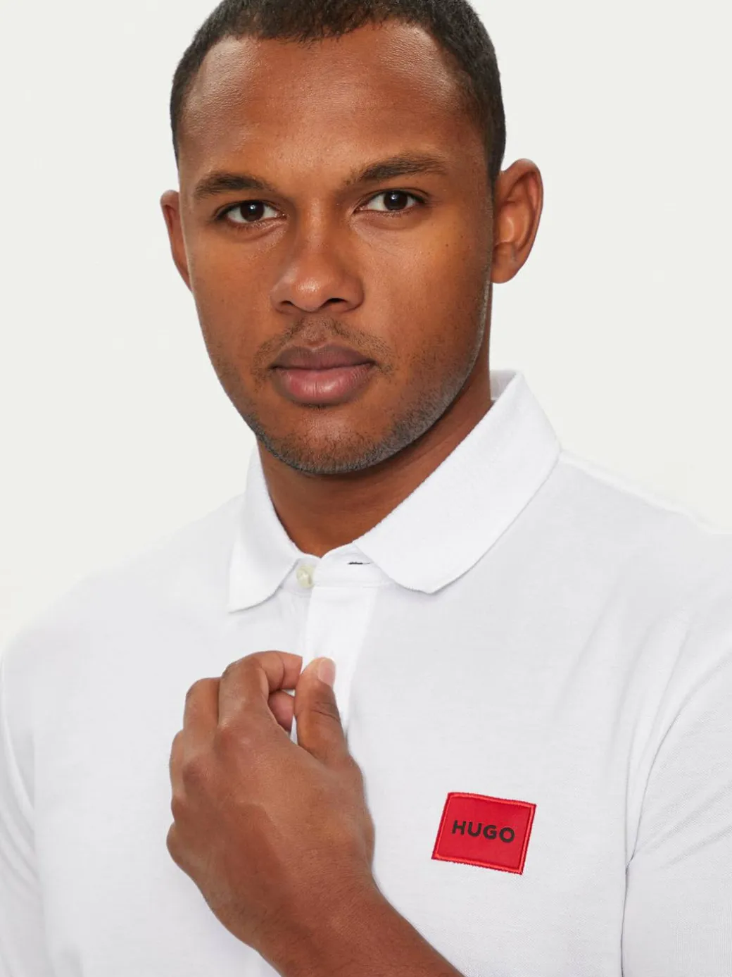 Polo Dereso222 50466202 Bianco Slim Fit