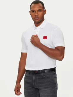 Polo Dereso222 50466202 Bianco Slim Fit